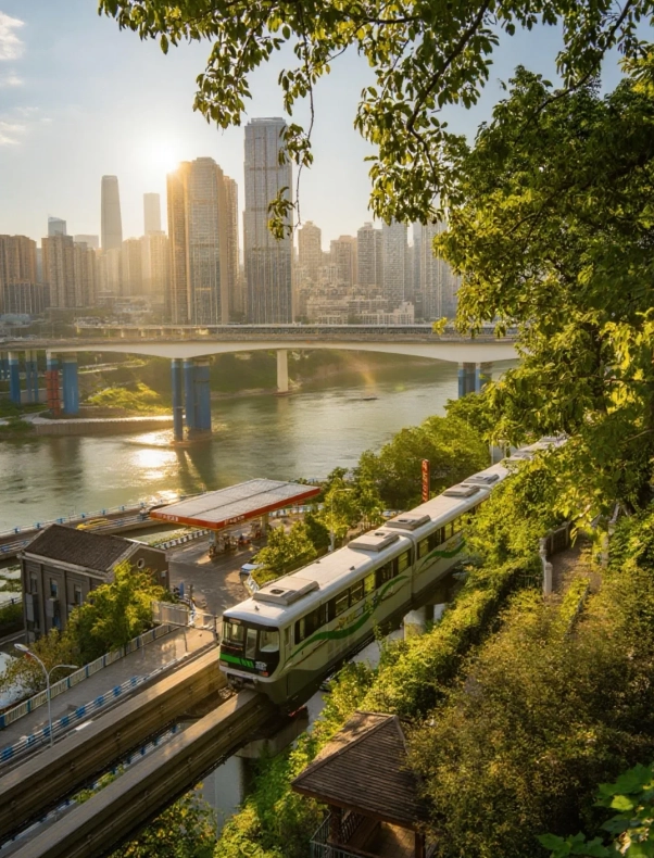 Photo of Liziba Monorail Station: Chongqing transportation