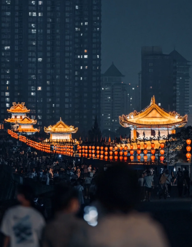 Xi'an City Wall lights Xi'an City Wall lights