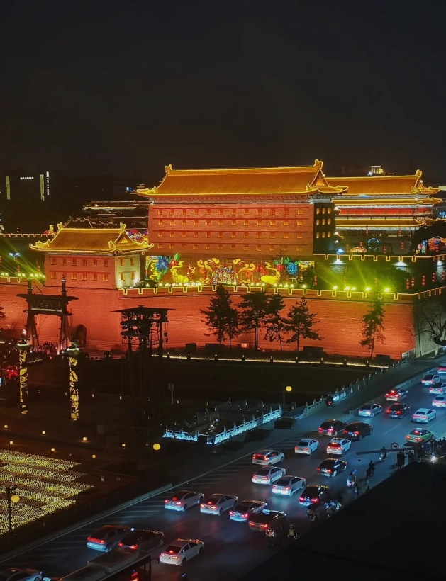 Xi'an ancient wall evening Xi'an ancient wall evening