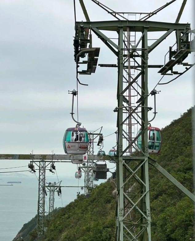 Travel photos of Hong Kong: best time to ride Ocean Park cable car