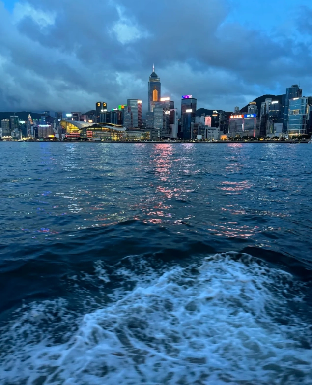 Victoria Harbour night view Victoria Harbour night view