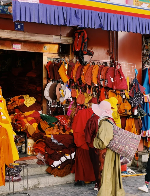 Barkhor Street shopping Barkhor Street shopping