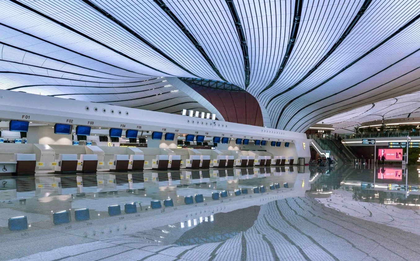 Daxing Airport terminal layout Daxing Airport terminal layout