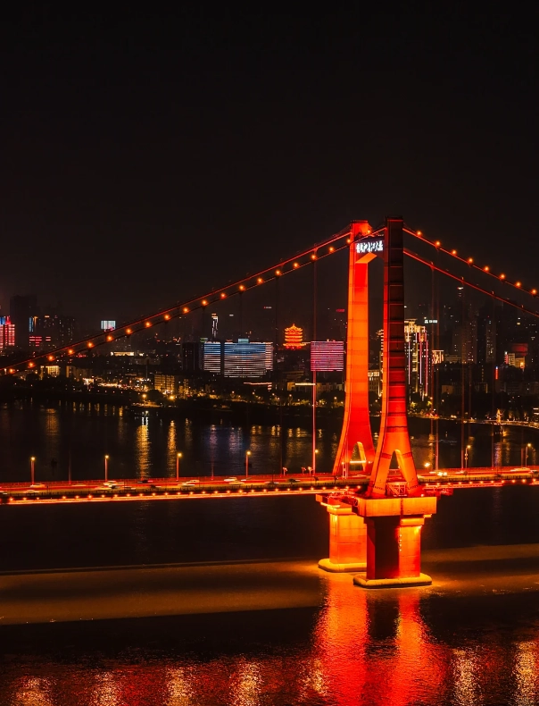 walk across Wuhan Yangtze River Bridge walk across Wuhan Yangtze River Bridge