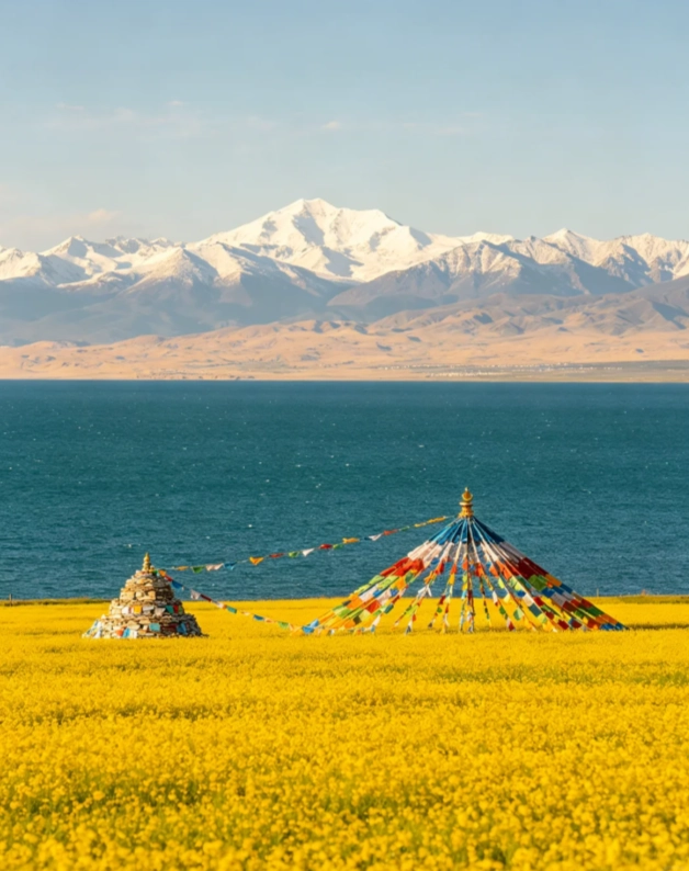 visiting Qinghai Lake visiting Qinghai Lake