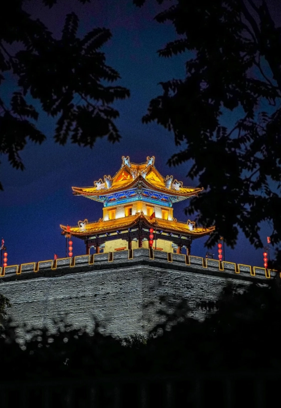 Xi'an City Wall photography night Xi'an City Wall photography night