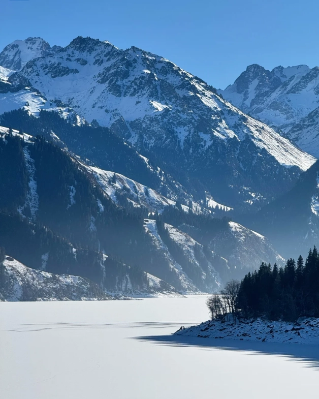 Heavenly Lake of Tianshan winter Heavenly Lake of Tianshan winter