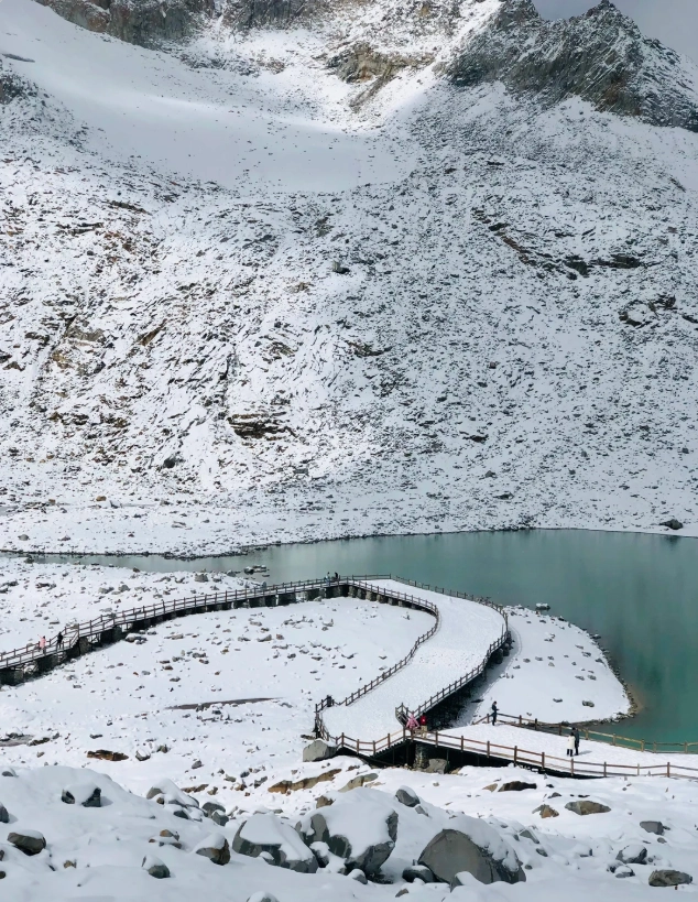 Dagu Glacier parking Dagu Glacier parking
