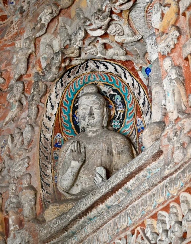 Yungang Grottoes from Datong