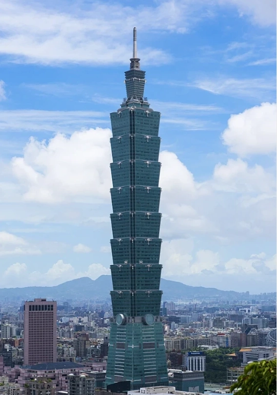 Taipei 101 from National Palace Museum