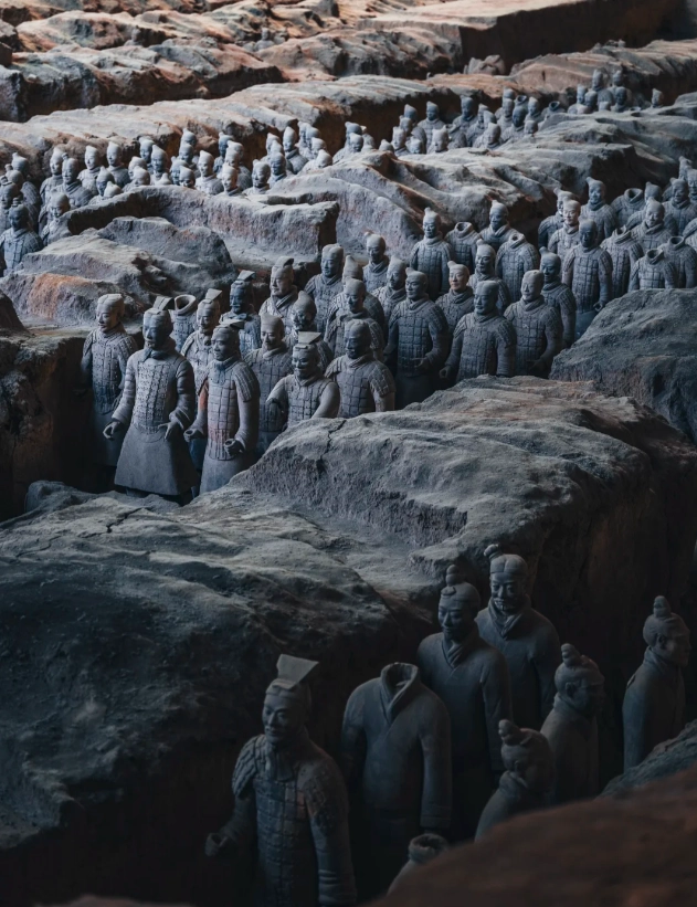 terracotta warriors photo without crowds terracotta warriors photo without crowds