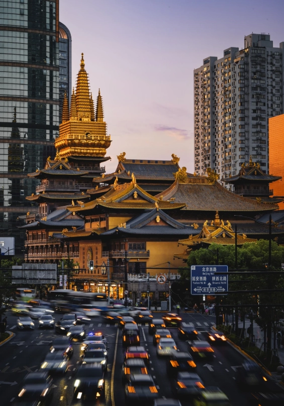 jing'an temple metro stop