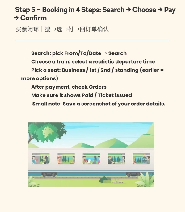 train booking China English help train booking China English help