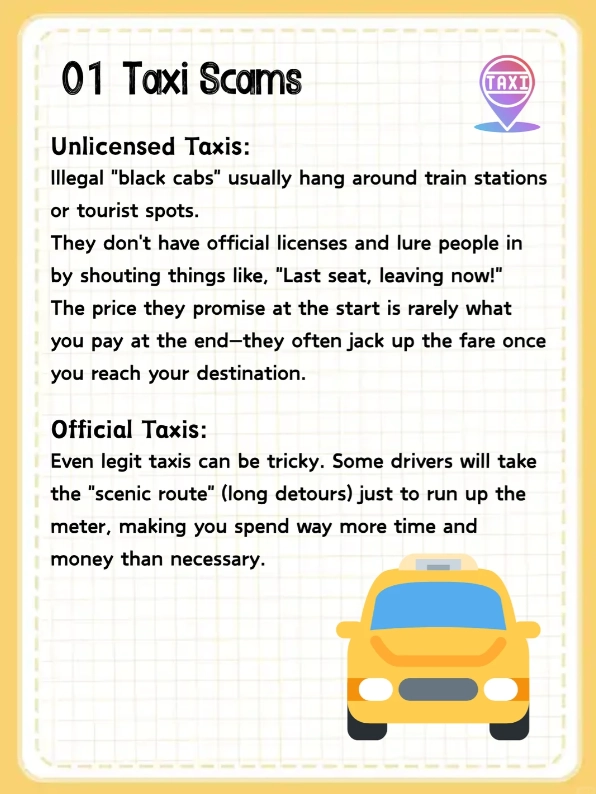 China travel scams
