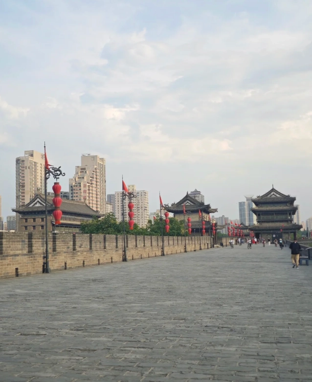Xi'an City Wall walking route
