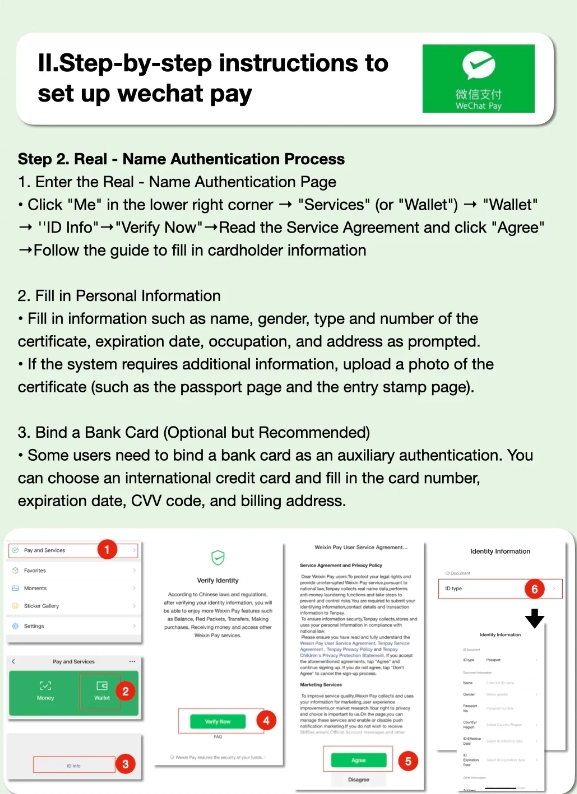 WeChat Pay foreign card WeChat Pay foreign card