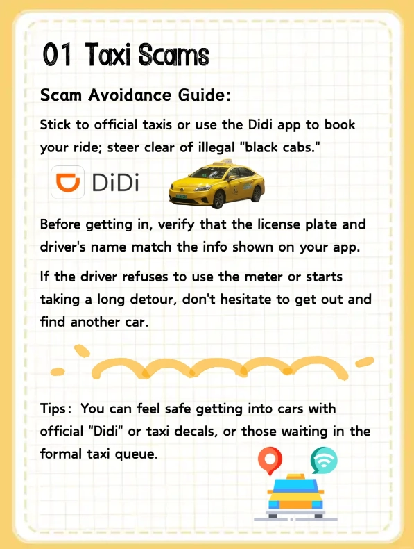avoid scams in China