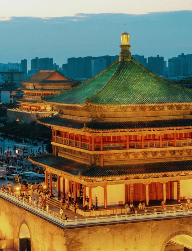 Xi'an Bell Tower Drum Tower combo
