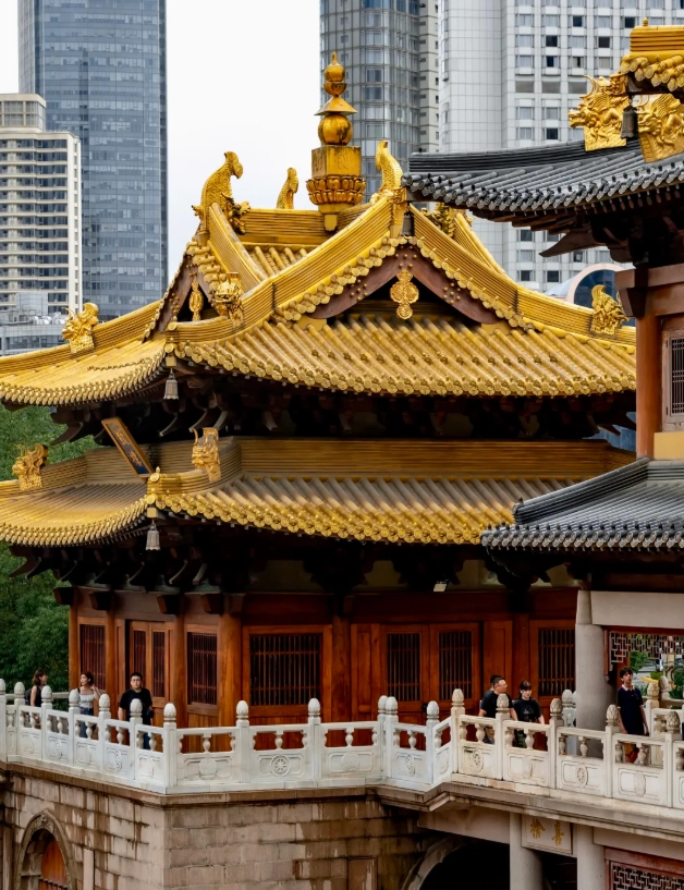 Jing'an Temple area Jing'an Temple area