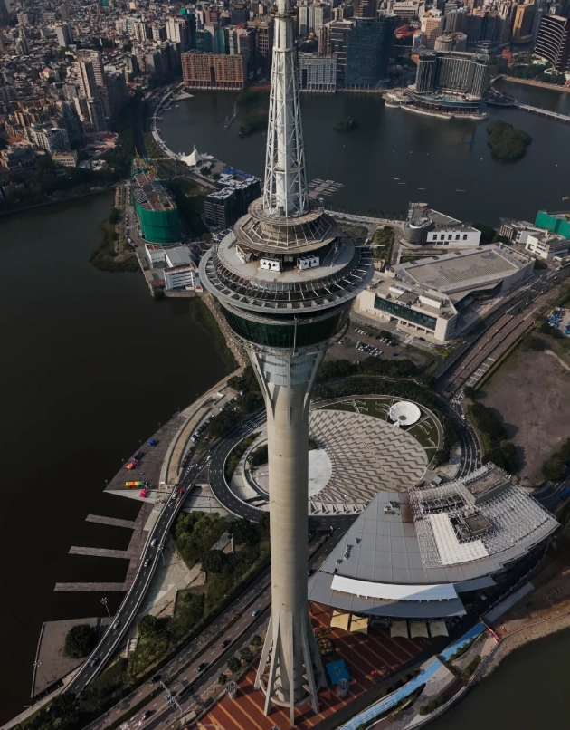 Macau Tower sunset photography Macau Tower sunset photography