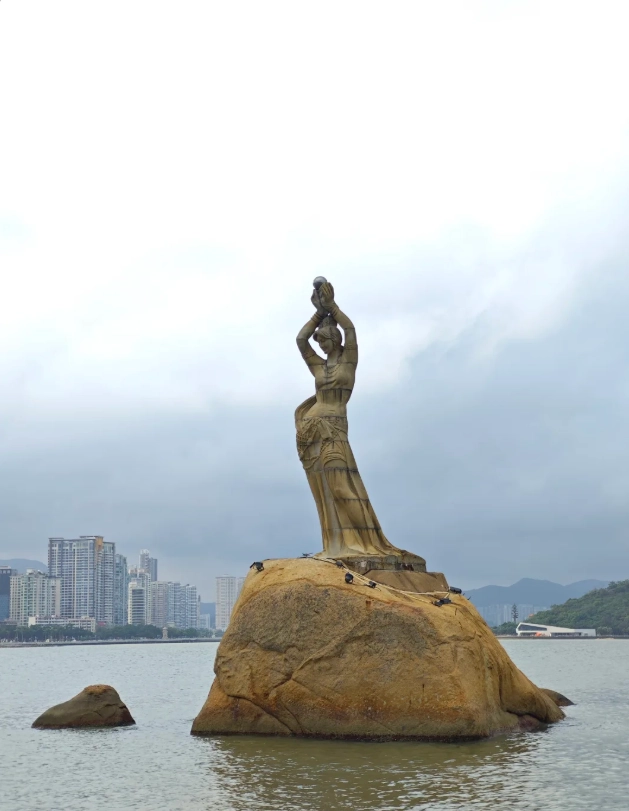 Fisher Girl Statue Zhuhai parking Fisher Girl Statue Zhuhai parking