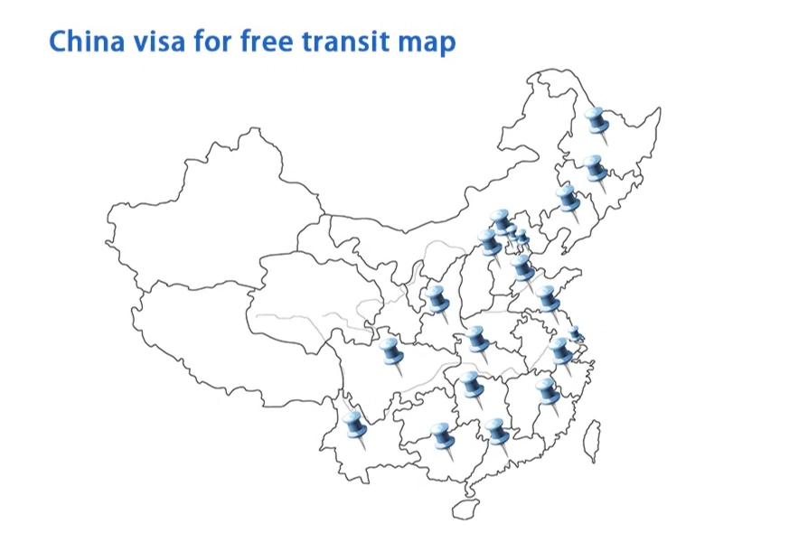 240 hour visa free transit China cities