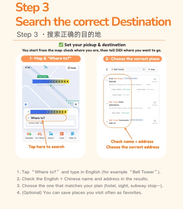 China ride-hailing app foreign tourist China ride-hailing app foreign tourist
