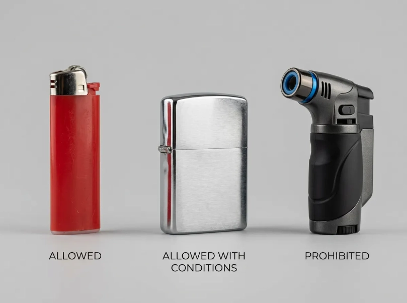 China airport lighter rules