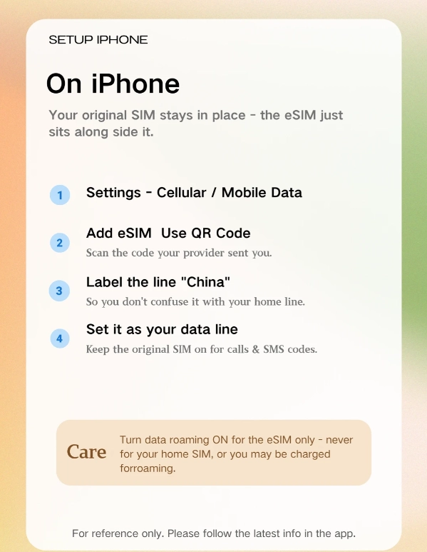 avoid roaming in China avoid roaming in China