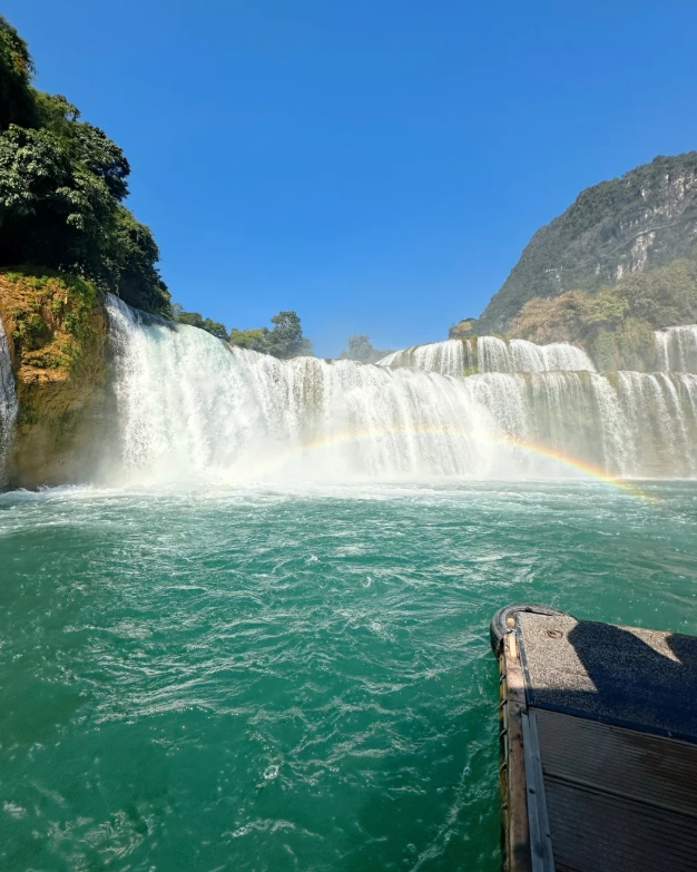 detian waterfall winter