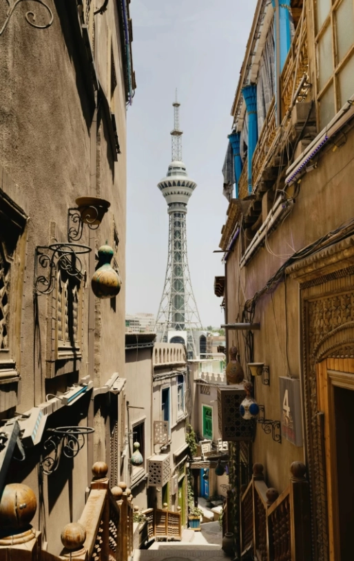 kashgar old town from airport