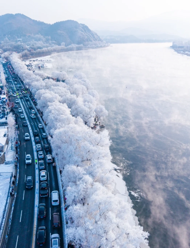 Jilin rime ice viewing Jilin rime ice viewing